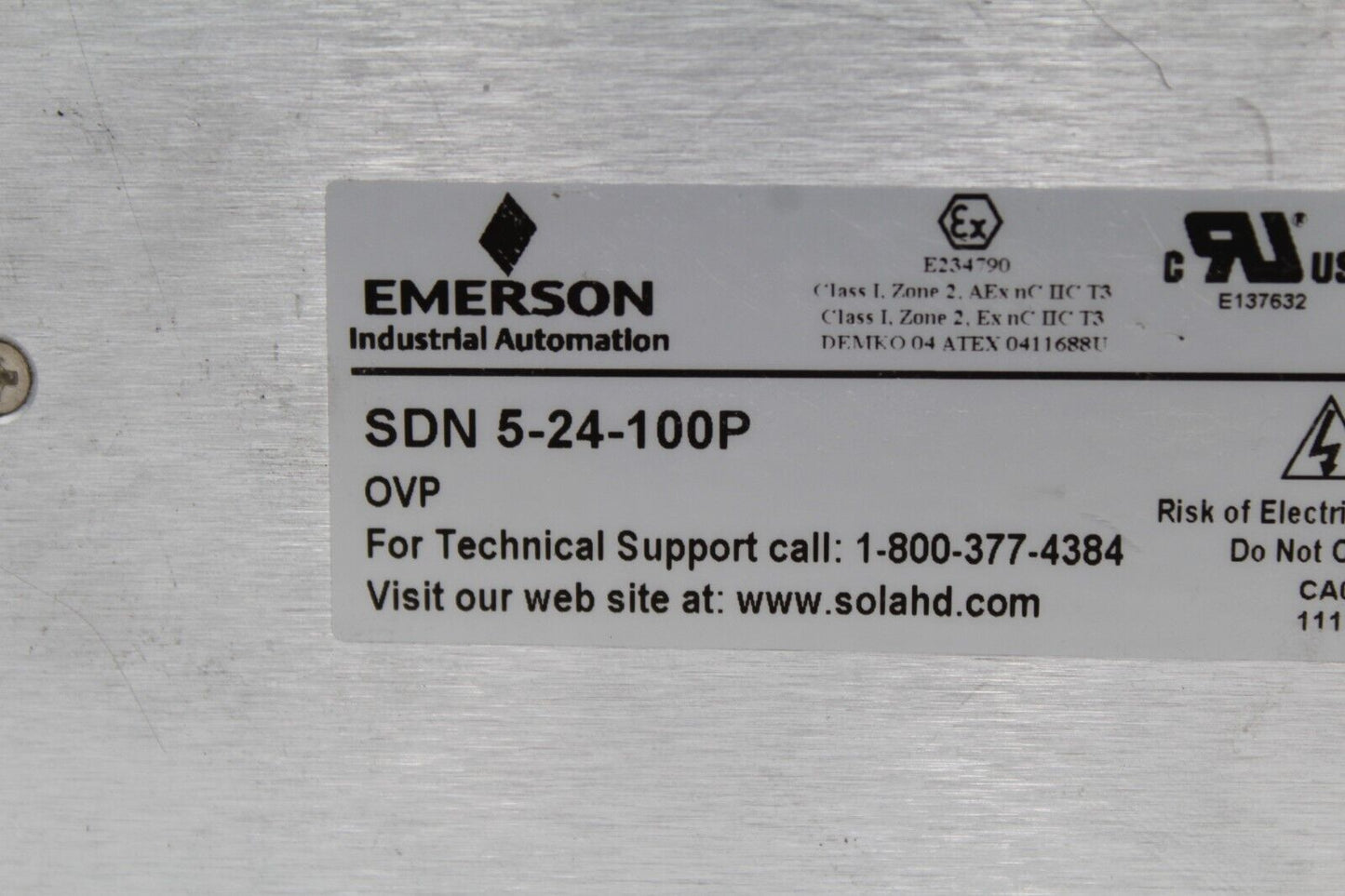 Emerson Sola SDN 5-24-100P Power Supply