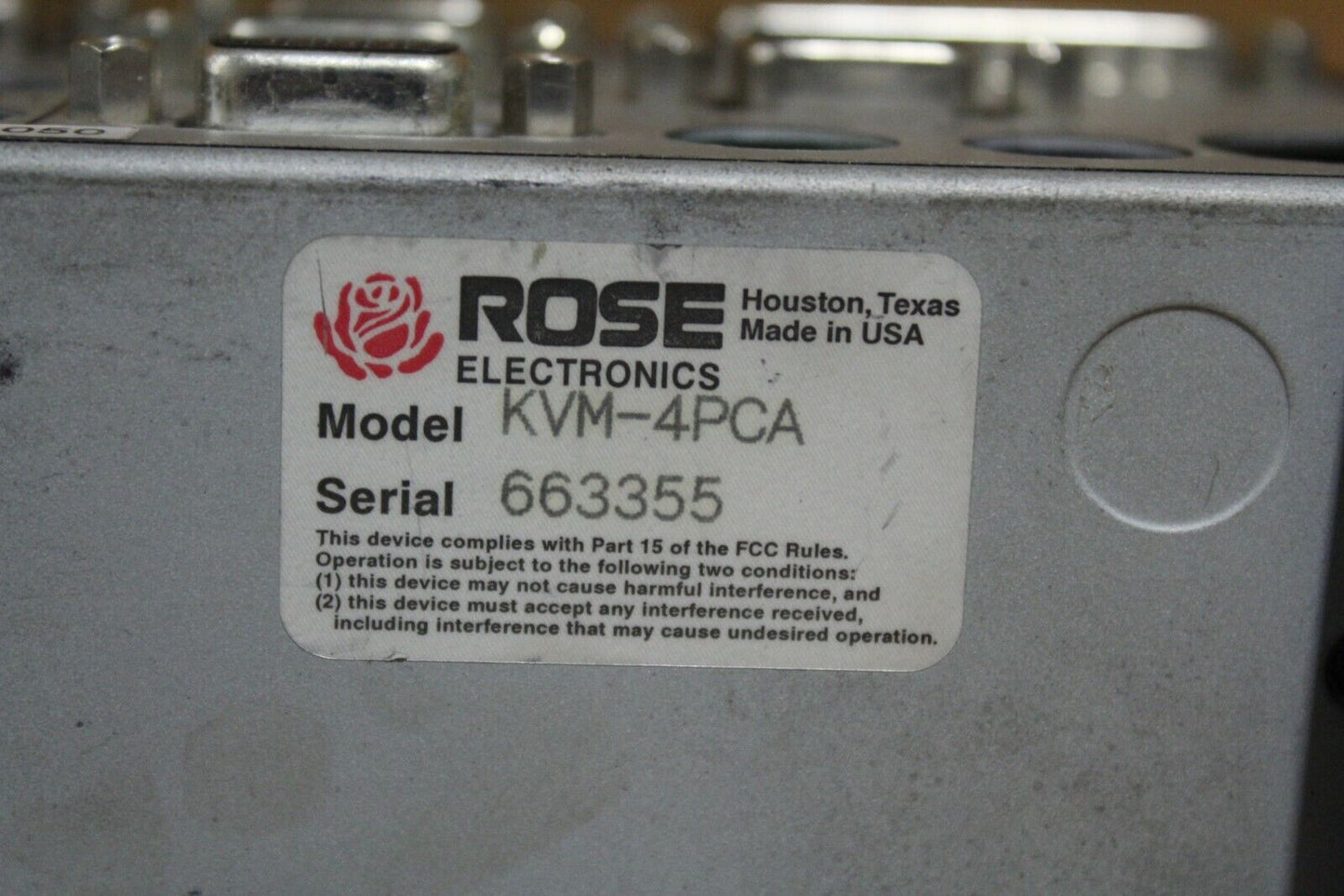 Rose Electronics KVM-4PCA KVM Switch