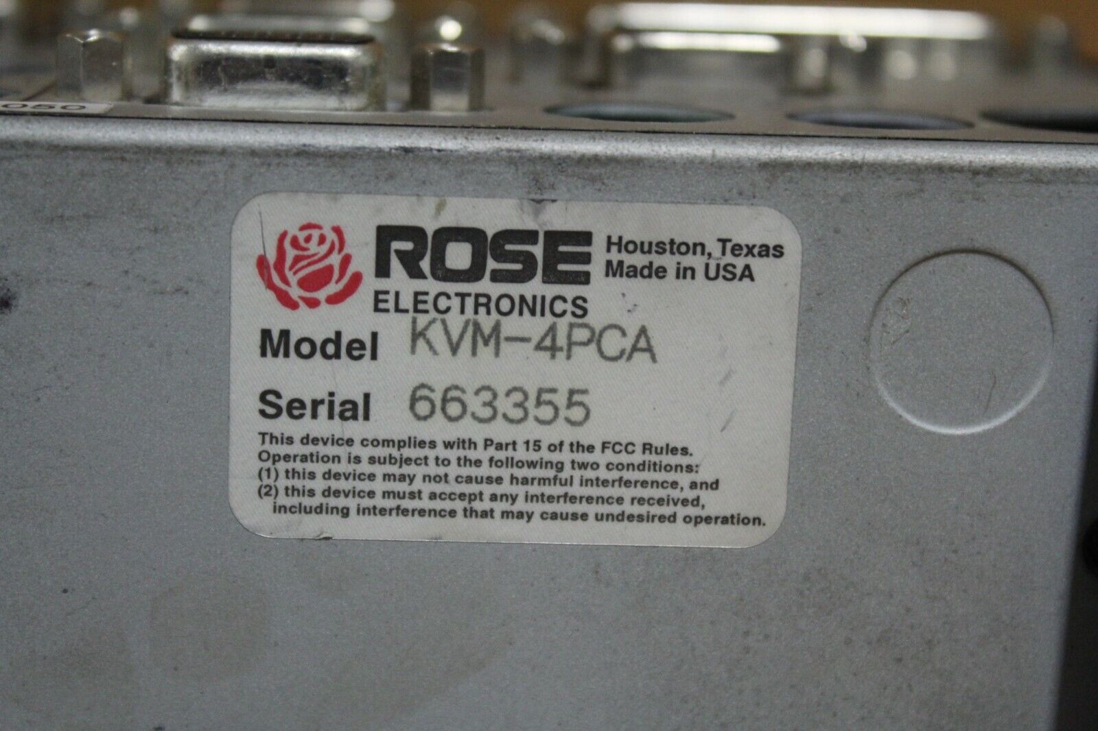 Rose Electronics KVM-4PCA KVM Switch