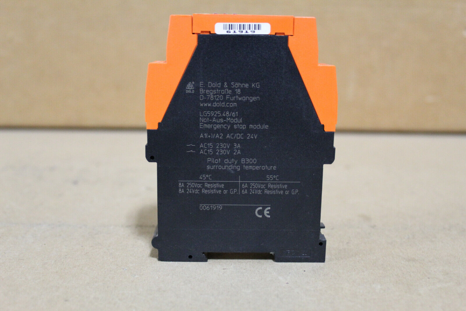 E. Dold & Sohne KG LG5925.48/61 Emergency Stop Module