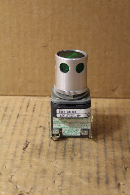 Allen-Bradley 800T-QTL10G Green Push Button
