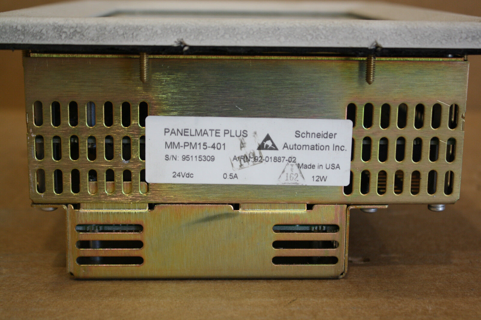 TELEMECANIQUE MODICON MM-PM15-401 PANELMATE PLUS MONITOR WITH MM-PMMP003C