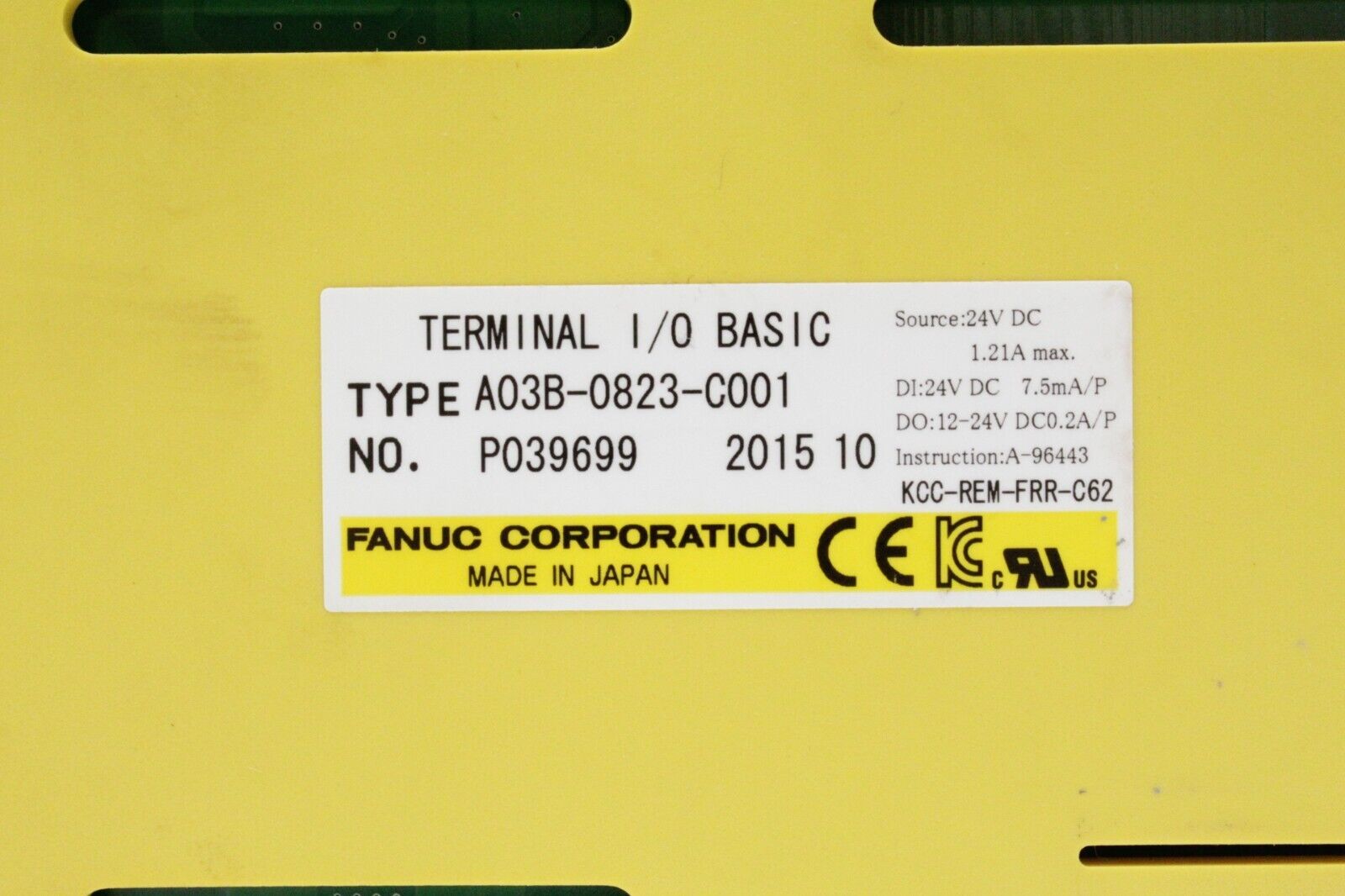 Fanuc A03B-0823-C001 Basic Terminal I/O Module