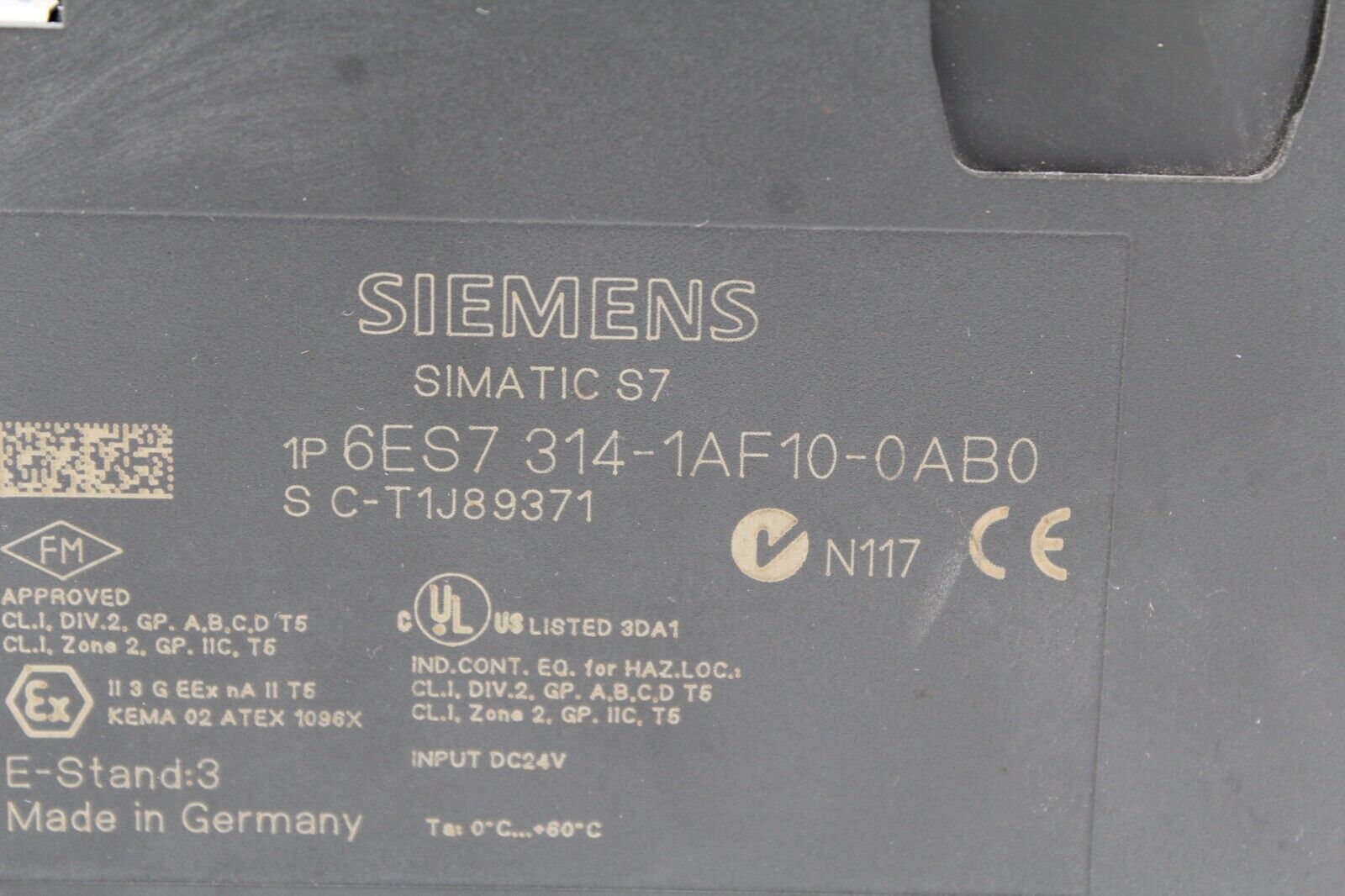 Siemens 6ES7314-1AF10-0AB0 Simatics S7 Module