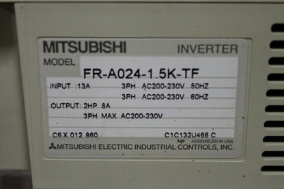 Mitsubishi FR-A024-1.5K-TF DC Inverter