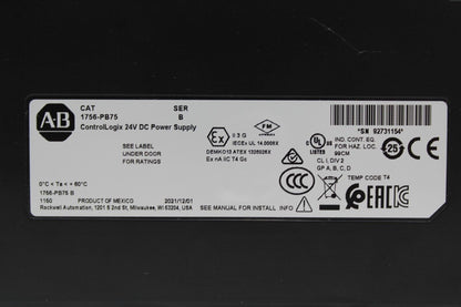 Allen-Bradley 1756-PB75 Power Supply Module