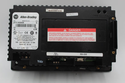 Allen Bradley 2711-K5A8X Ser. H PanelView 550