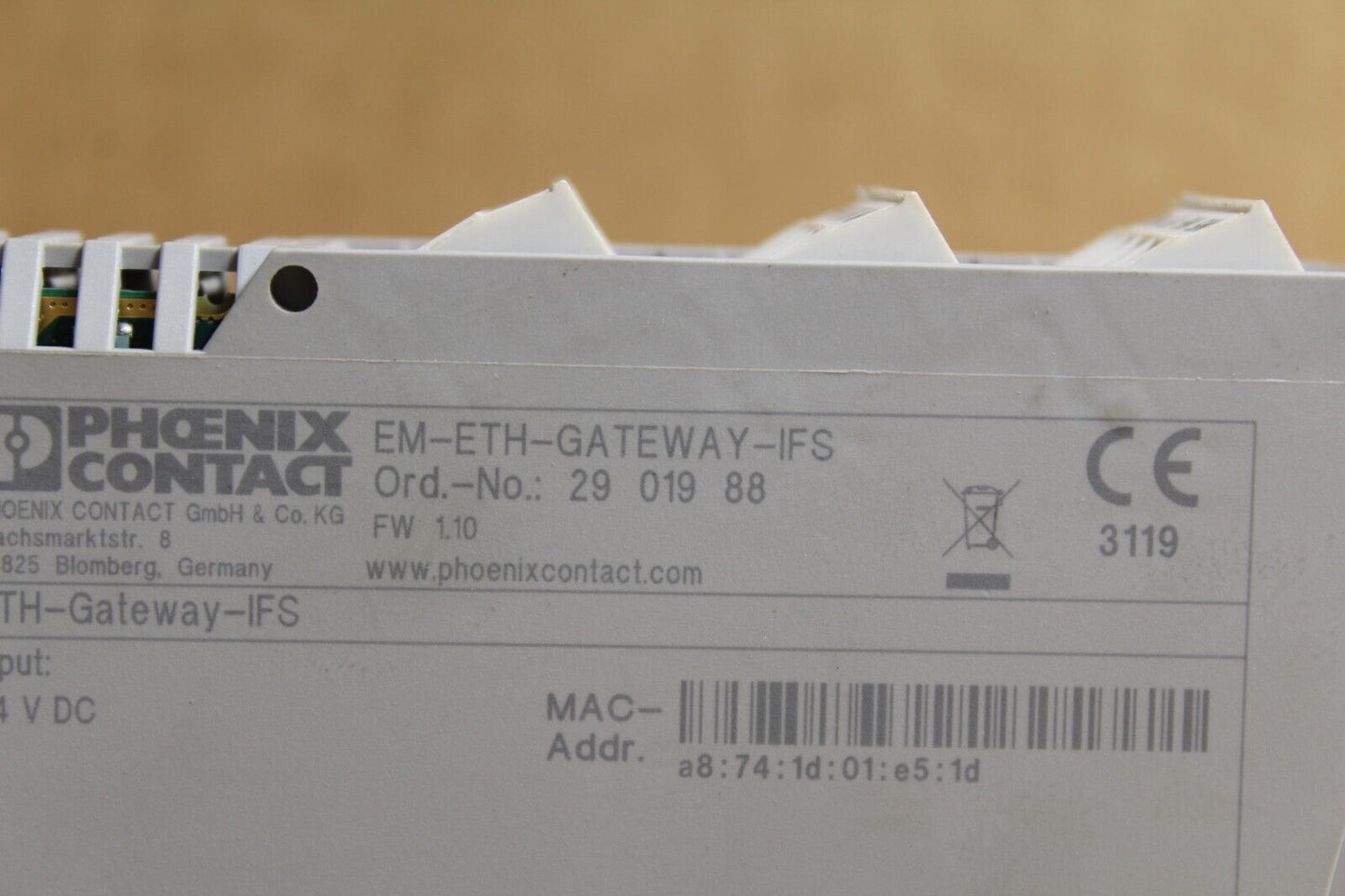 Phoenix Contact EM-ETH-GATEWAY-IFS Motor Starter