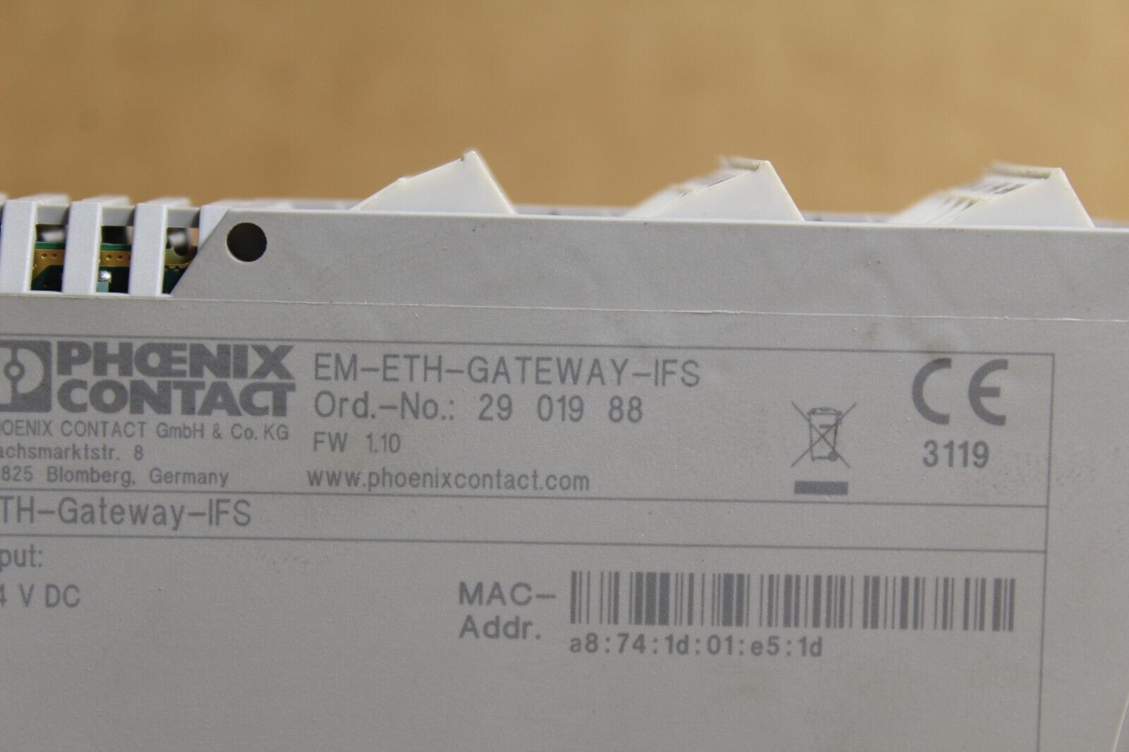 Phoenix Contact EM-ETH-GATEWAY-IFS Motor Starter