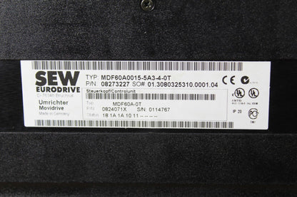 Sew EuroDrive MDF60A0015-5A3-4-0T MoviDrive 15hp