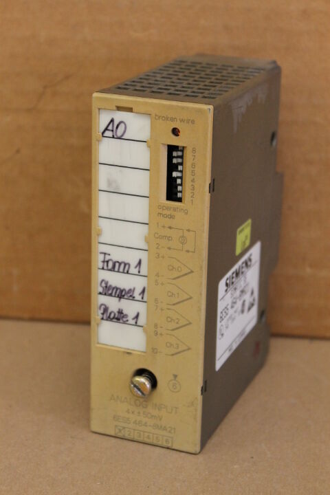 SIEMENS 6ES5464-8MA21 ANALOG INPUT