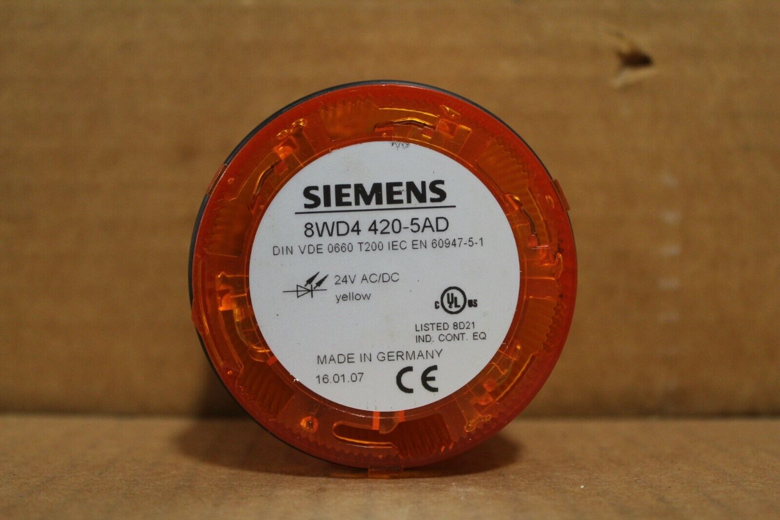 Siemens 8WD4420-5AD Orange Signal Light