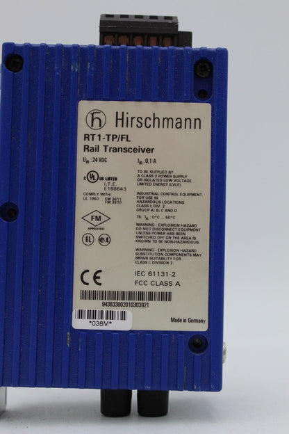 Hirschmann RT1-TP/FL Ethernet Rail Transceiver