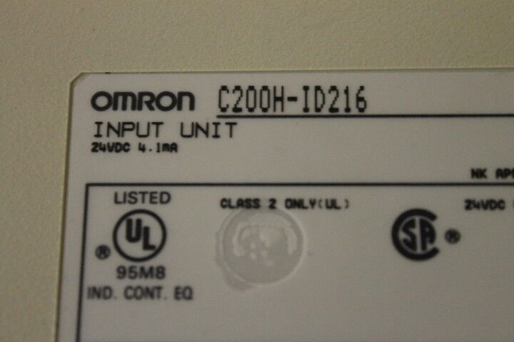 Omron C200H-ID216 Input Unit 24VDC 4.1MA