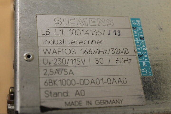 SIEMENS 6BK1000-0DA01-0AA0 COMPUTER