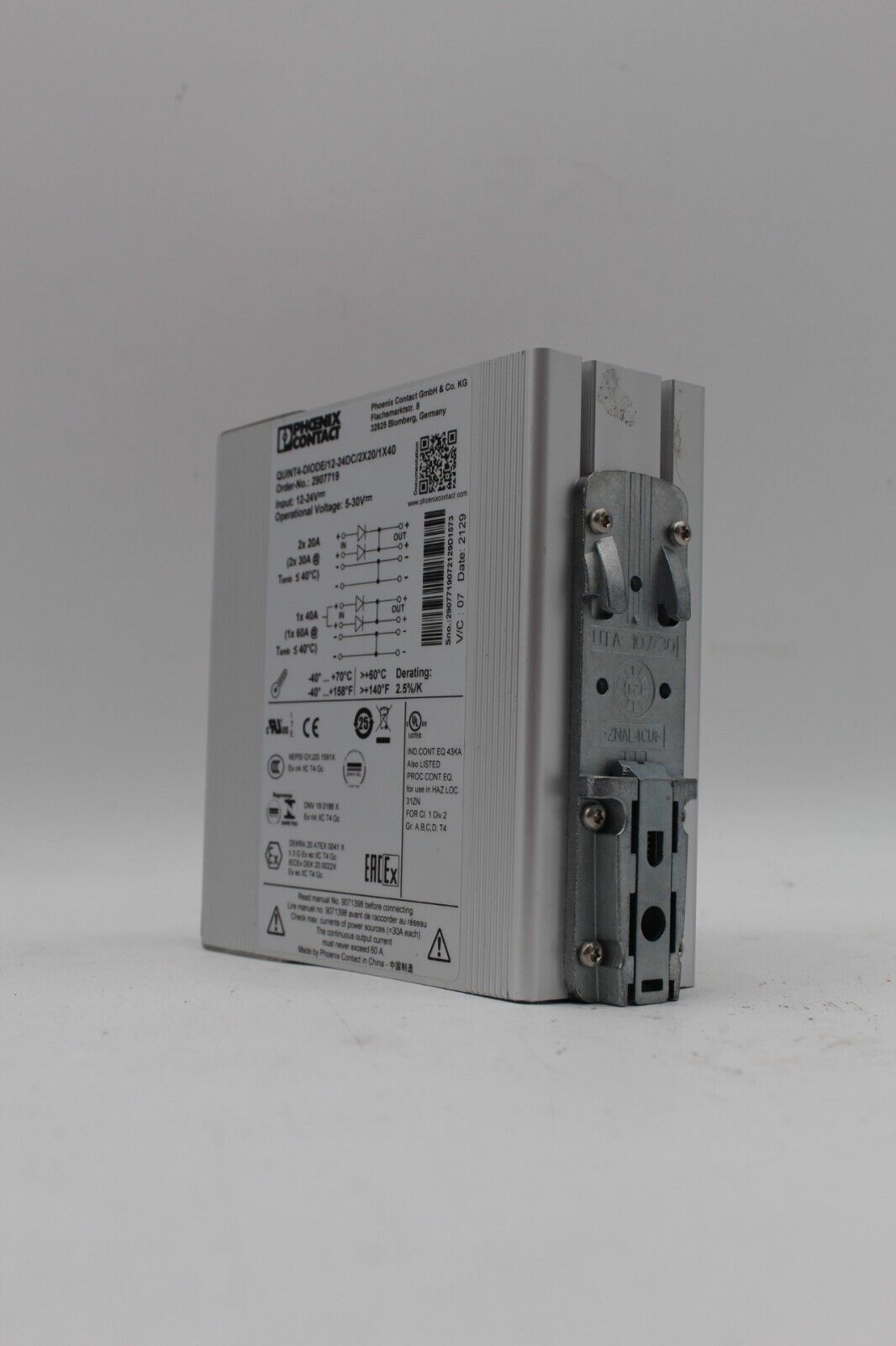 Phoenix Contact QUINT4-DIODE/12-24DC/2X20/1X40 Power Supply