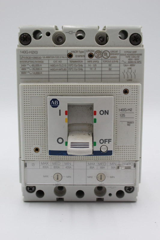 Allen Bradley 140G-H2X3 Circuit Breaker 140G-H2F3-C80
