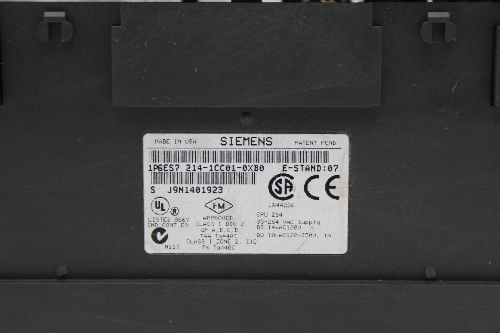 Siemens 6ES7 214-1CC01-0XB0 PLC Module