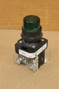ALLEN-BRADLEY 800H-QRB10G SER. F GREEN ILLUMINATED PUSH BUTTON
