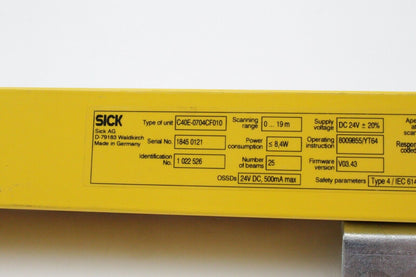 Sick C40E-0704CF010 C4000 Light Curtain