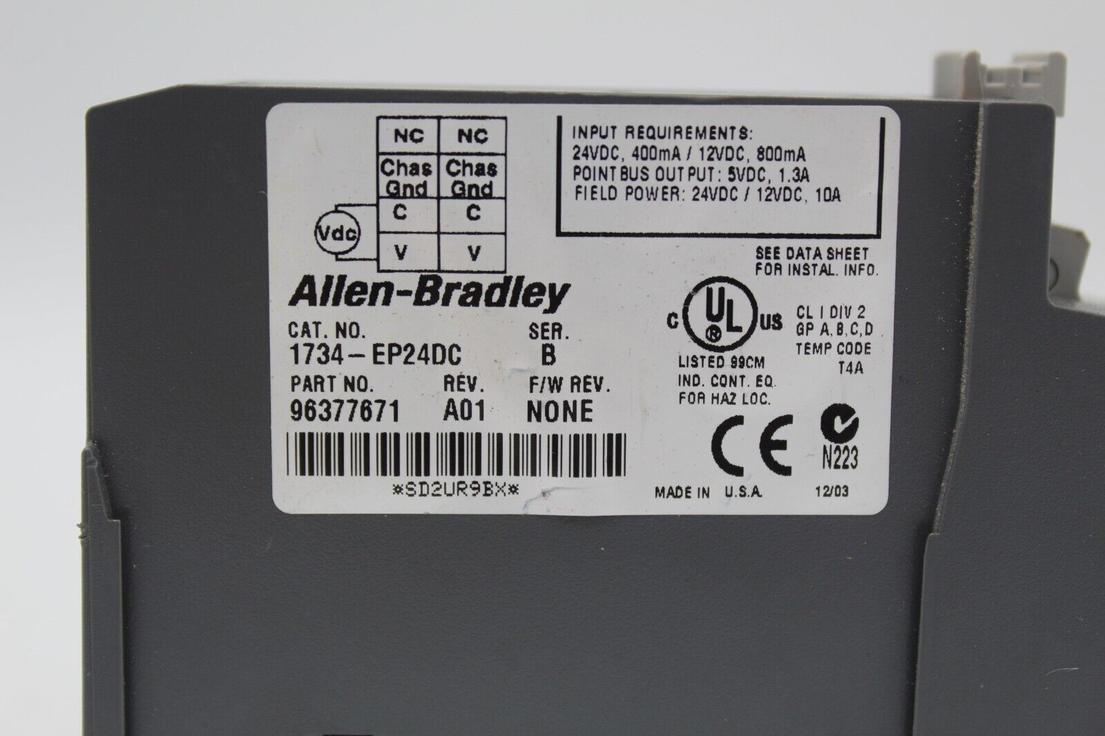 Allen-Bradley 1734-EP24DC Point I/O Expansion Power Module