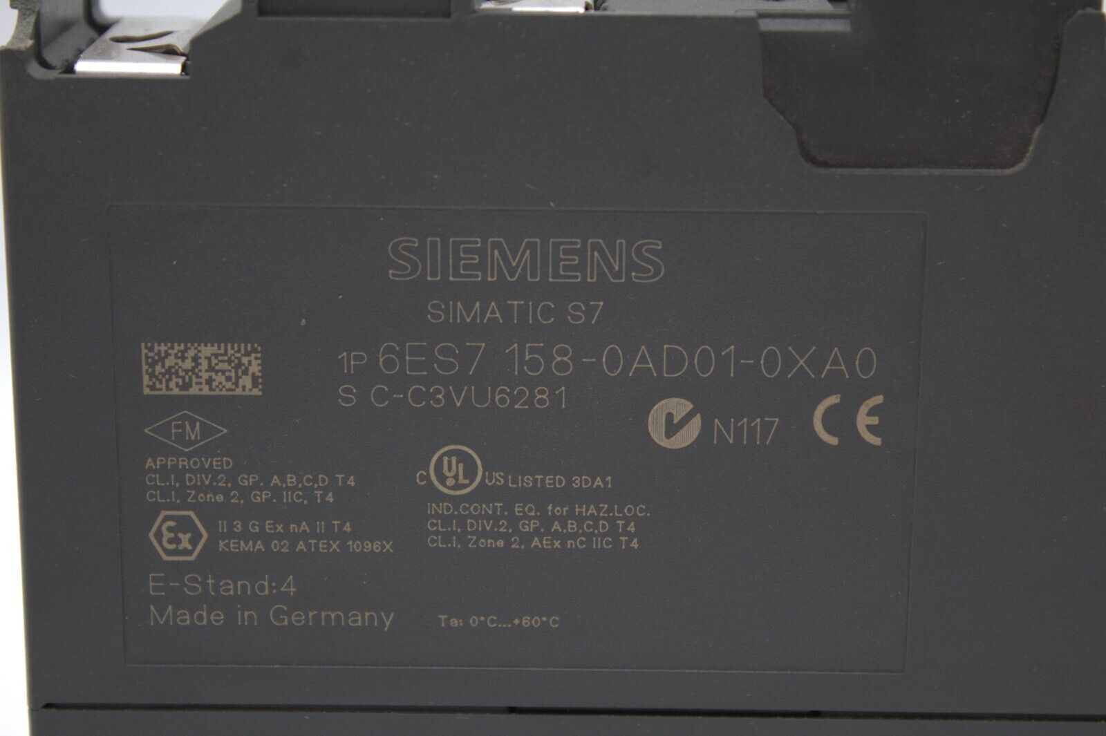 Siemens 6ES7 158-0AD01-0XA0 Simatic S7 DP Coupler Module 6ES7158-0AD01-0XA0