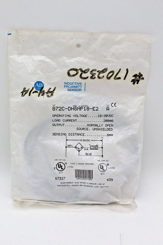 Allen-Bradley 872C-DH8NP18-E2 Industrial Proximity Sensor