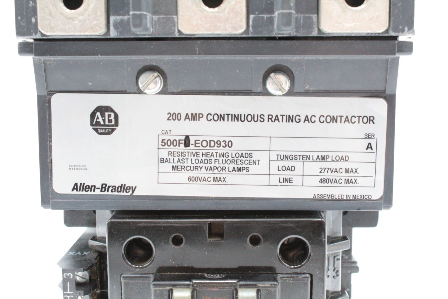 Allen-Bradley 500F-EOD930 Size 4 100HP Starter