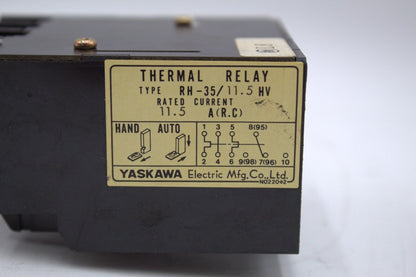 Yaskawa RH-35/11.5HV Thermal Relay Overload