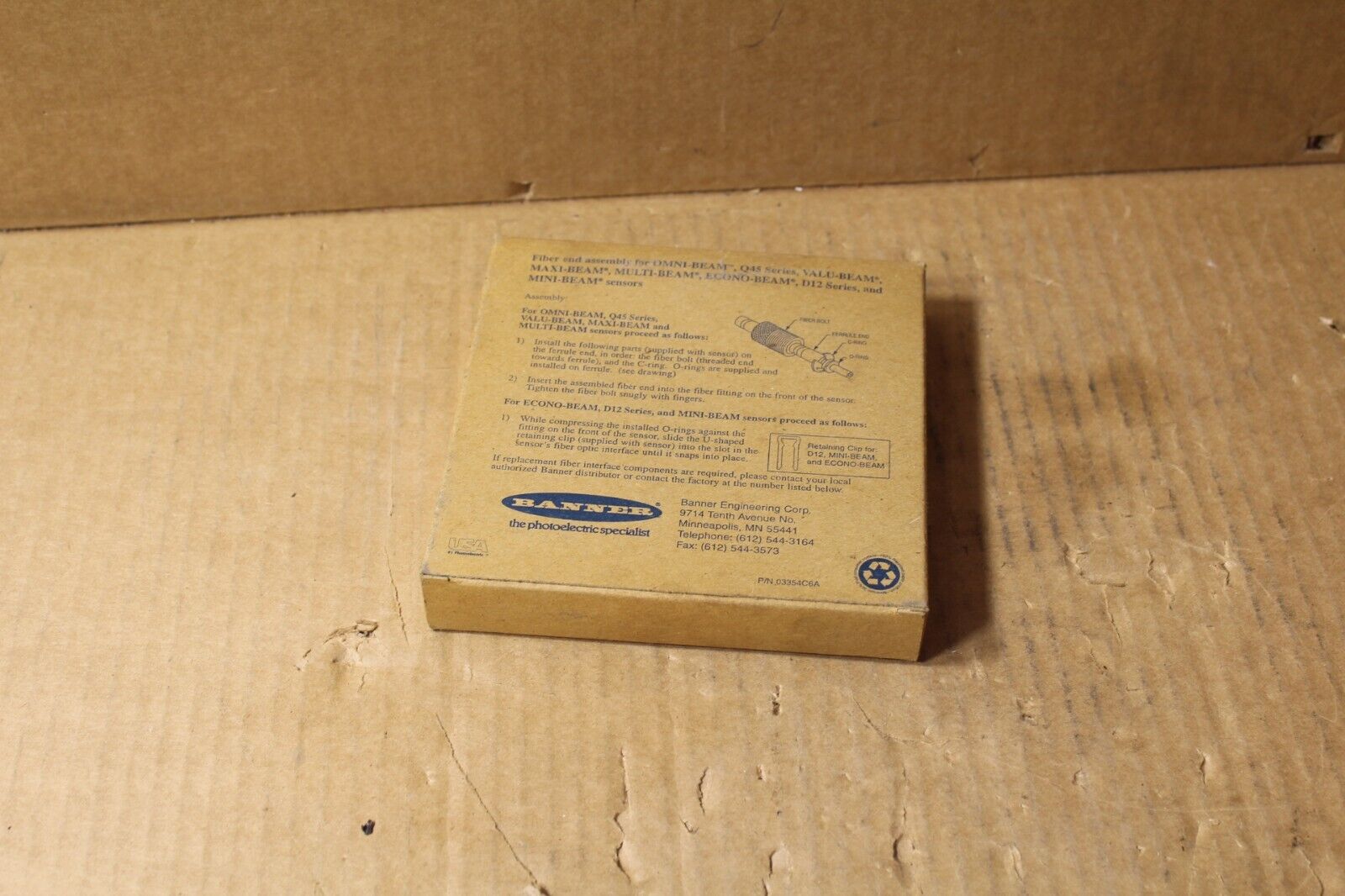 Banner IAT23P Fiber Optic Cable