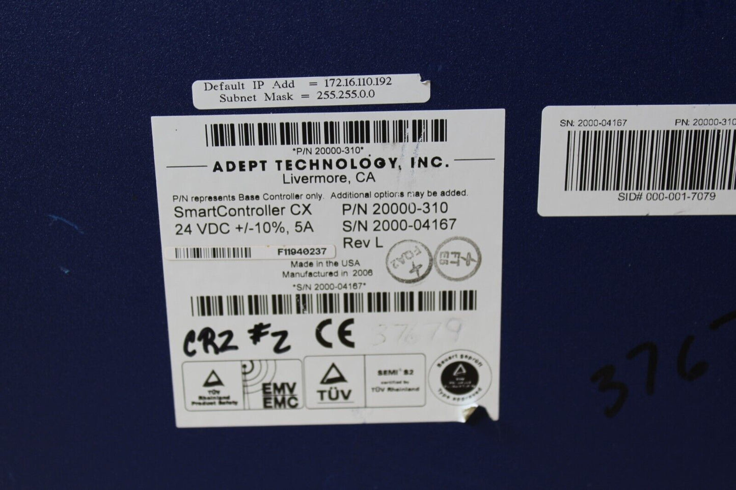 Adept Technology 20000-310 Automation Robot Controller