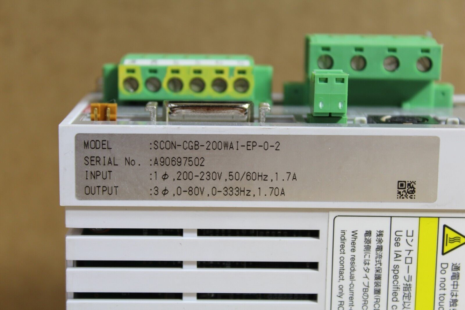 IAI SCON-CGB-200WAI-EP-0-2 Position Controller