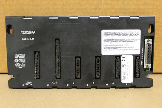 GE Fanuc IC693CHS397H 5 Slot Base EMI