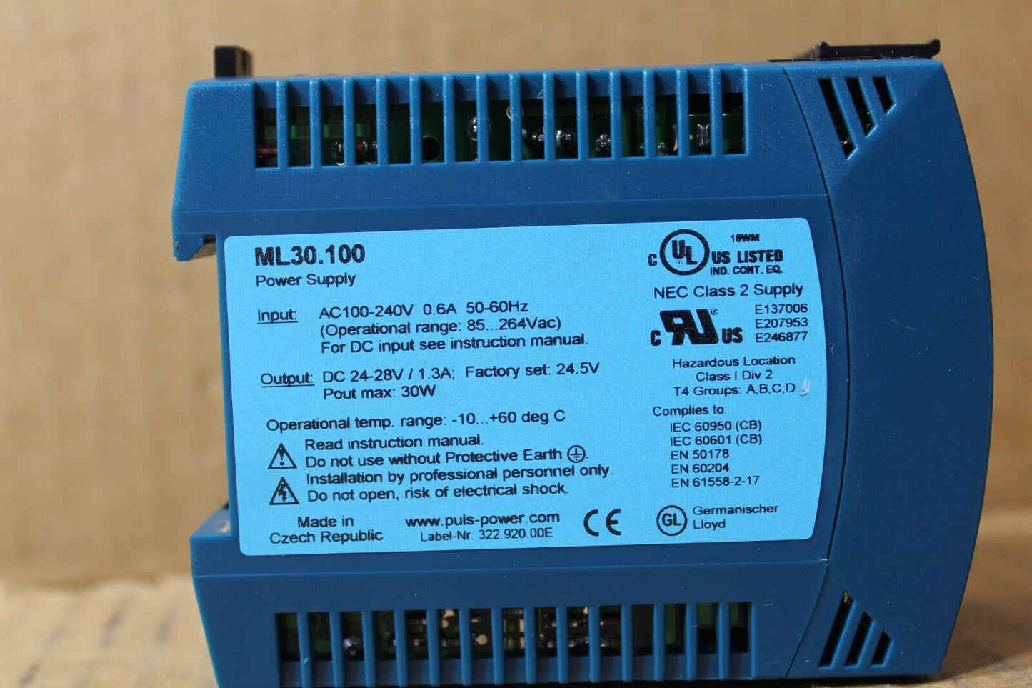 Puls ML30.100 Power Supply