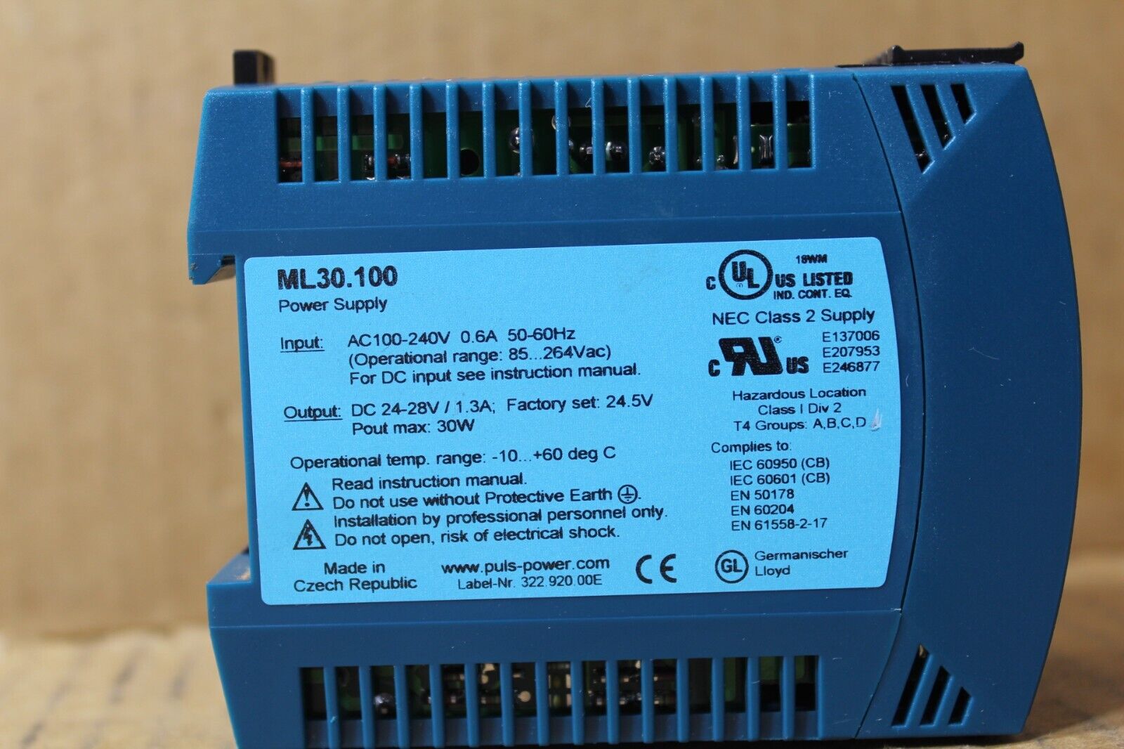 Puls ML30.100 Power Supply