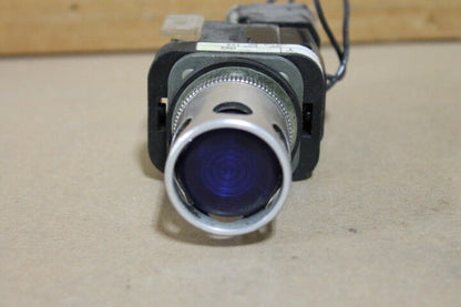 Allen-Bradley 800T-PBT16 Illuminated Push Button Blue with 800T-N296 & Bezel