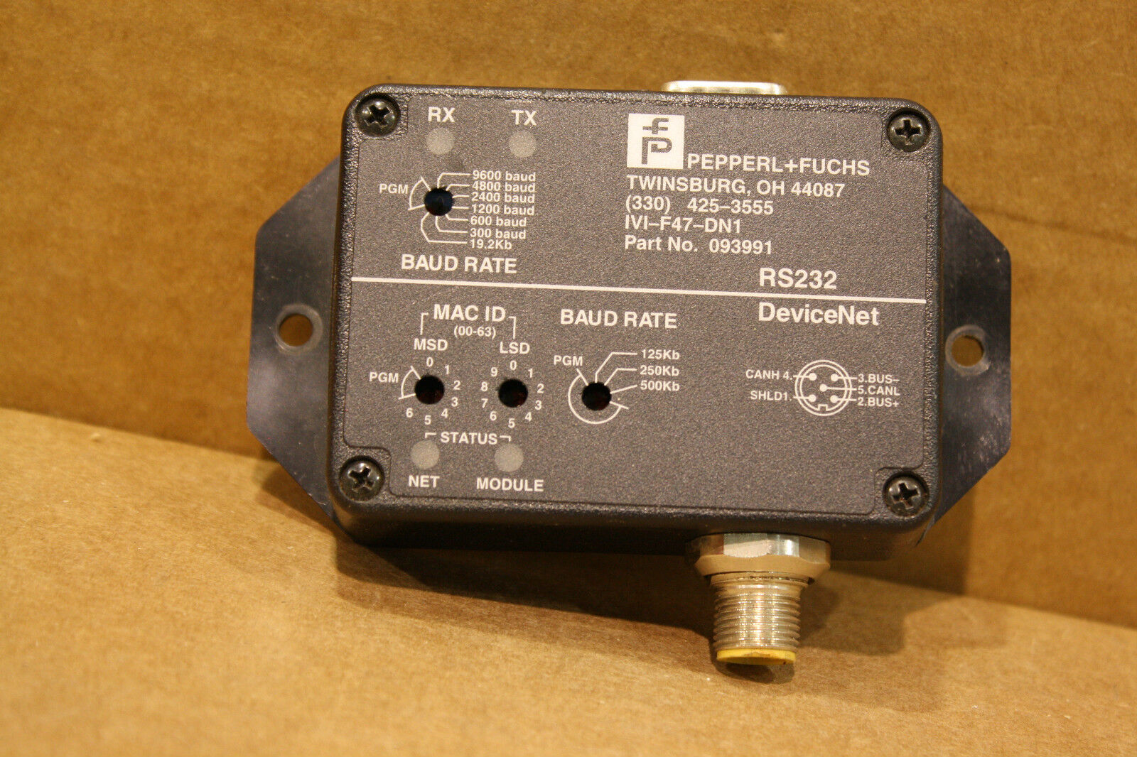 PEPPERL & FUCHS RS232 DEVICE NET