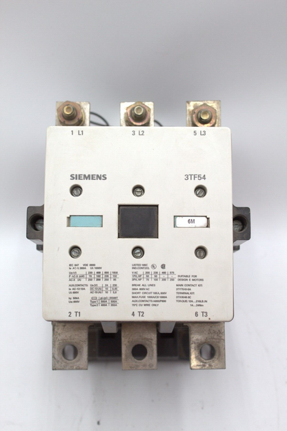 SIEMENS 3TF5422-0AK6 CONTACTOR