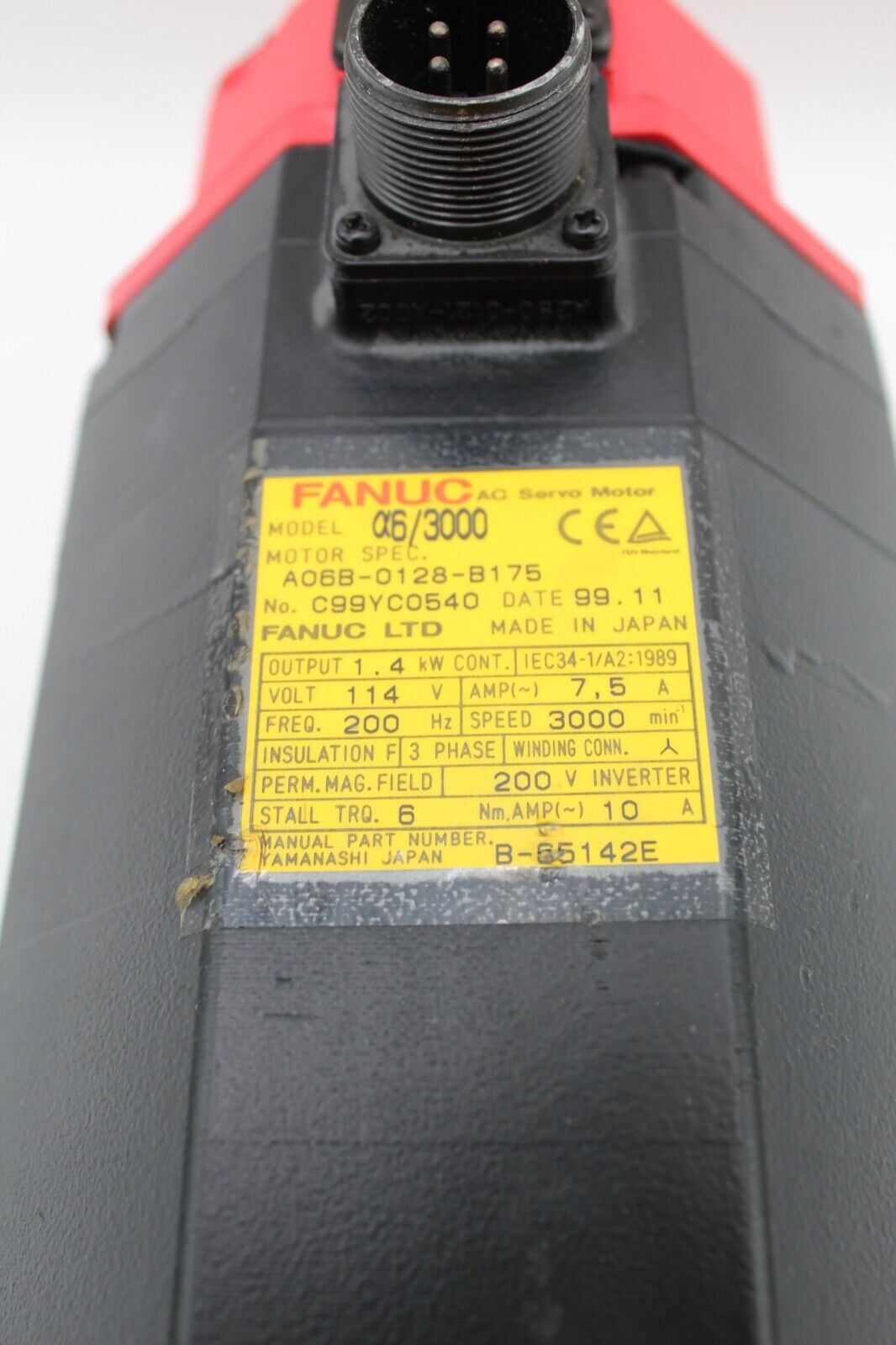 Fanuc A06B-0128-B175 AC Servo Motor