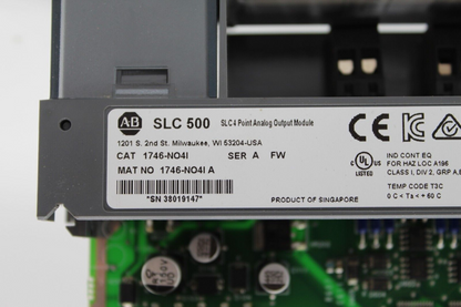 Allen-Bradley 1746-NO4I SLC 4 Point Analog Output Module