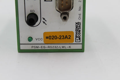 Phoenix Contact PSM-EG-RS232/LWL-K Interface Converter