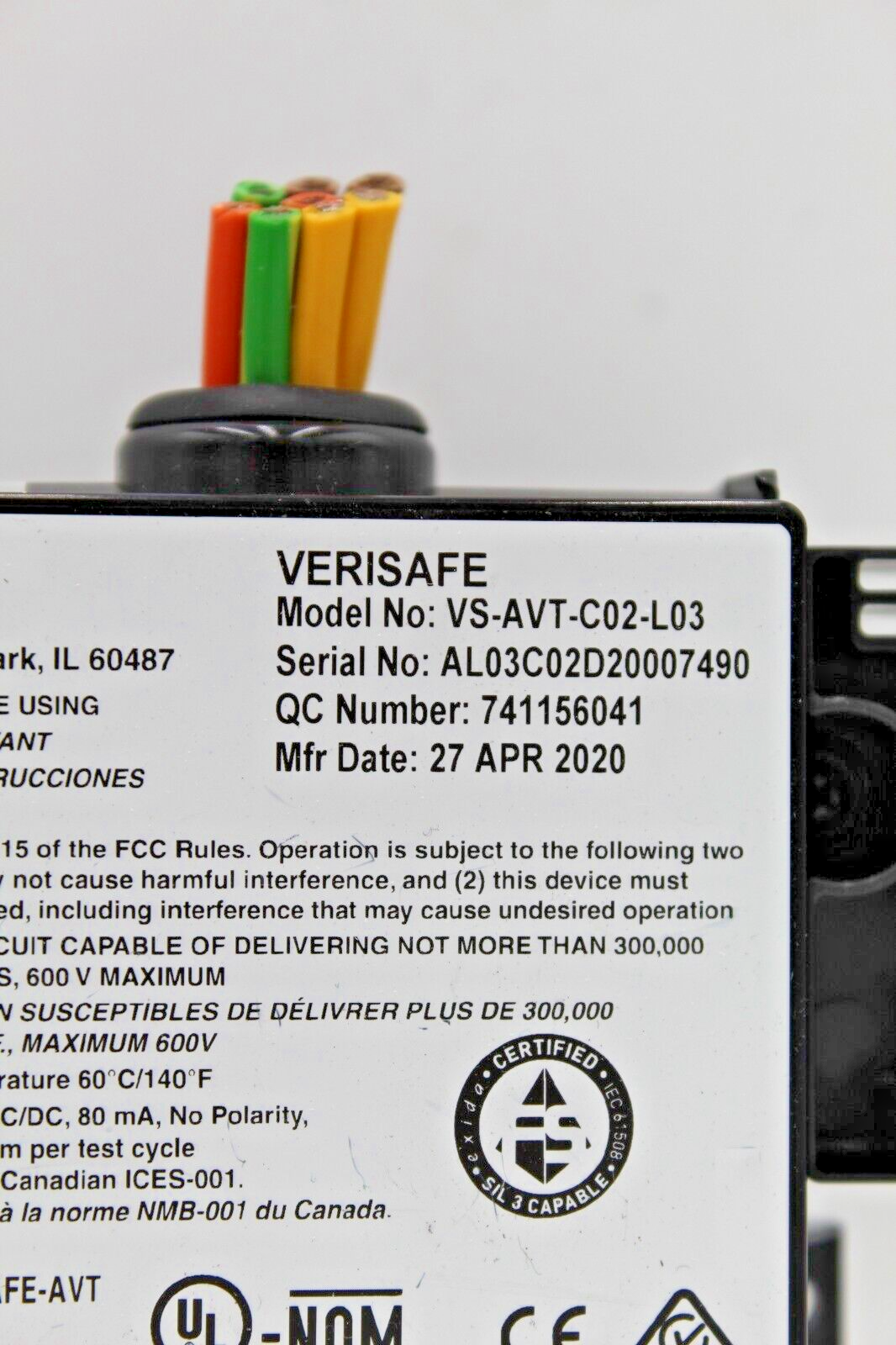 Panduit VS-AVT-C02-L03 Verisafe Absense of Voltage Tester BOX Only (Description)