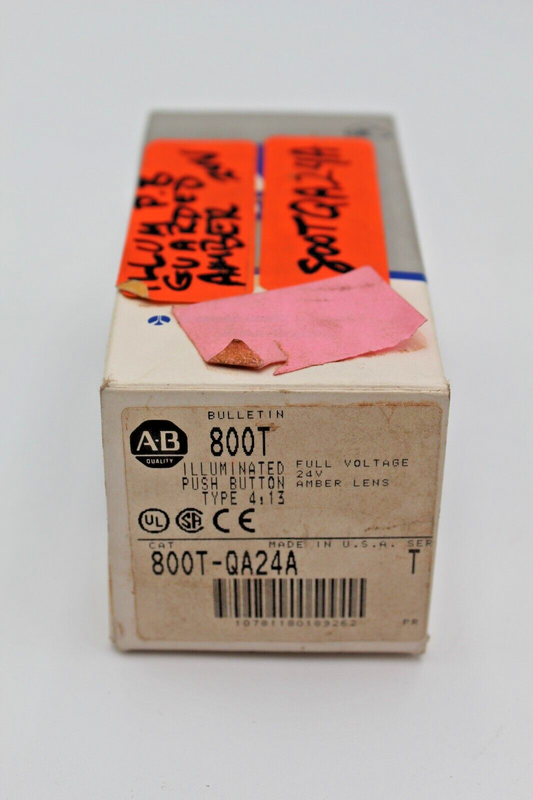 Allen-Bradley 800T-QA24A Amber Illuminated Push Button