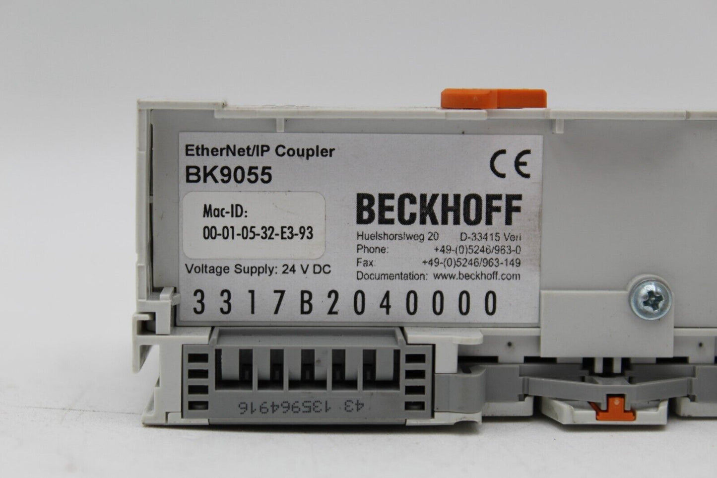 Beckhoff BK9055 Ethernet/IP Bus Coupler
