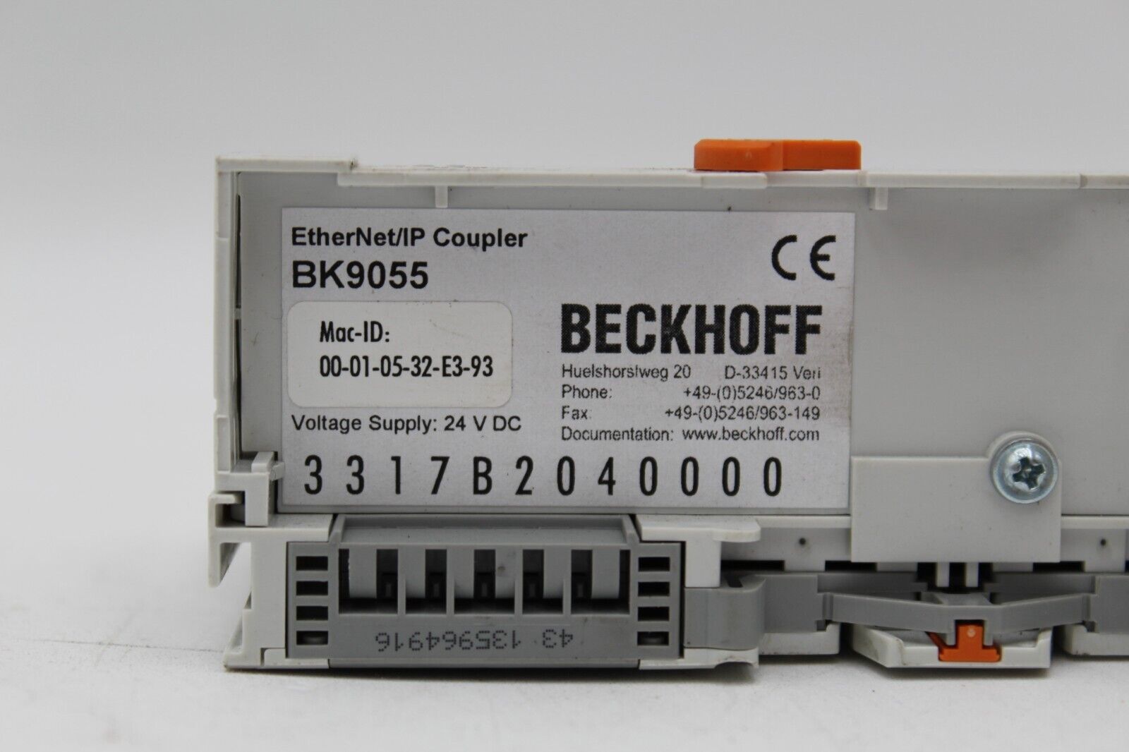 Beckhoff BK9055 Ethernet/IP Bus Coupler