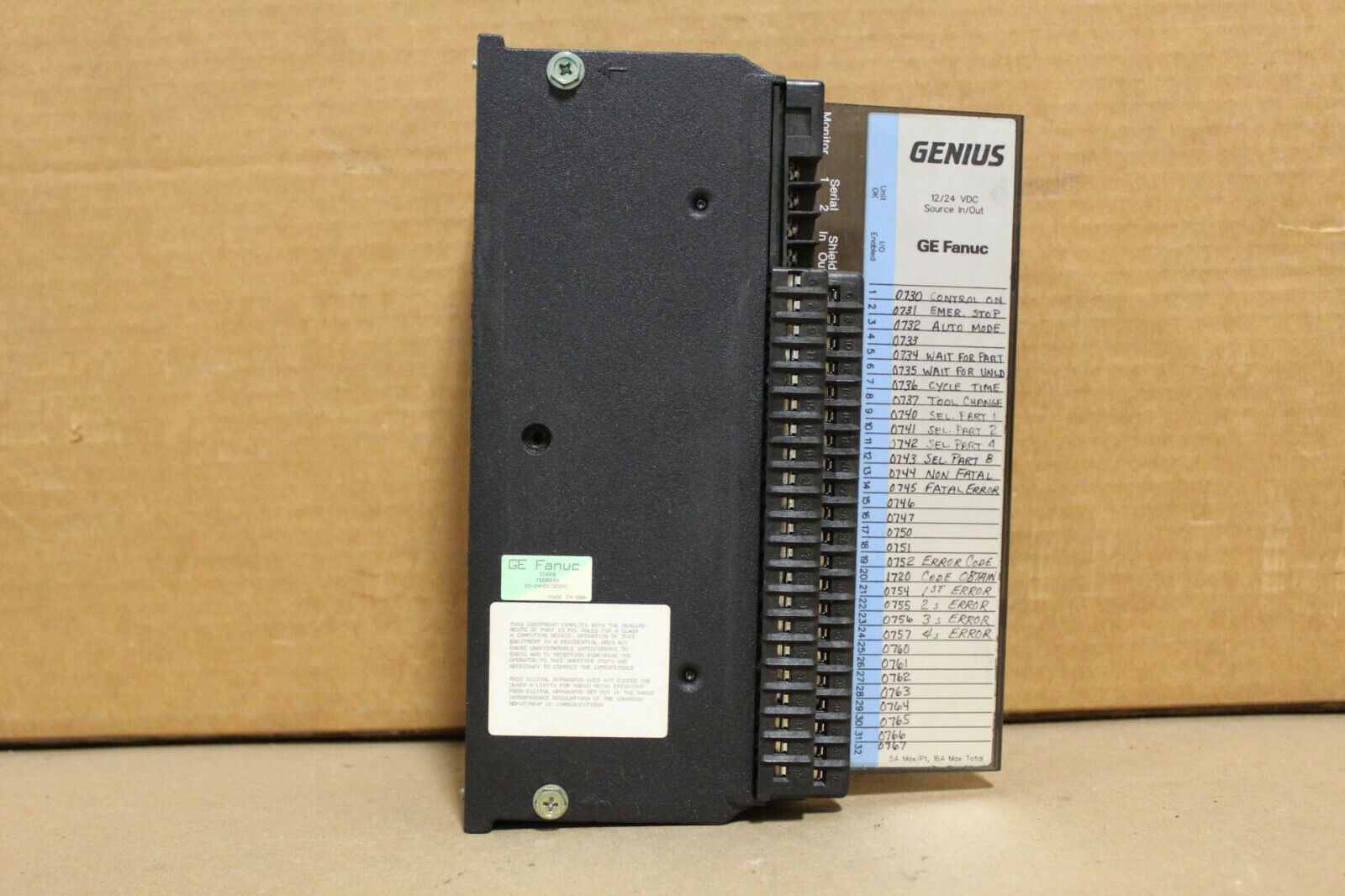 GE Fanuc IC660EBD024F Electronic Module