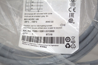 Murr Elektronik 7000-13261-3310500 Sensor Connector