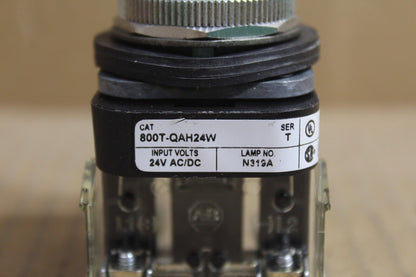 Allen Bradley 800T-QAH24W White Push Button