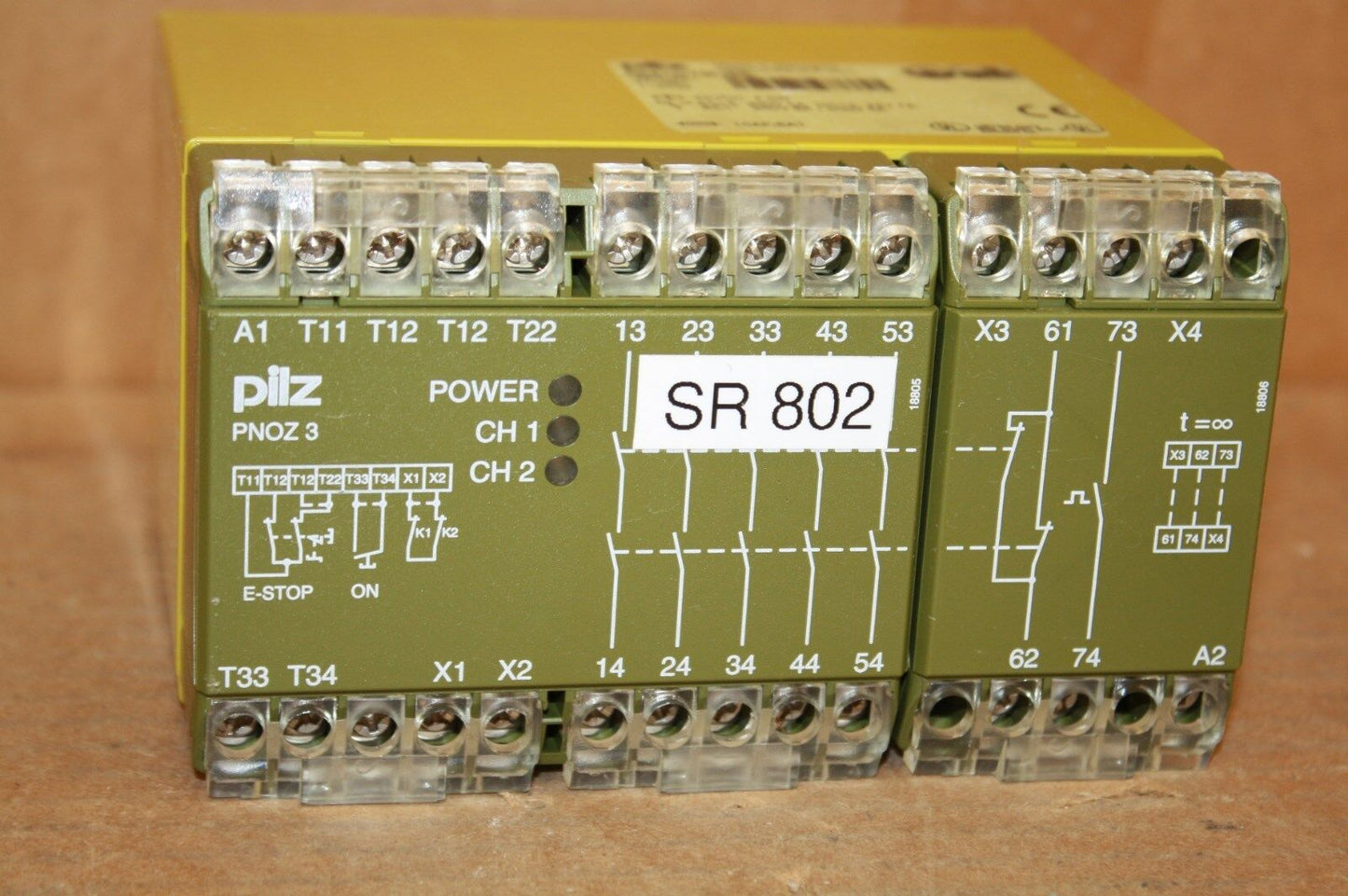 PILZ 474894 SAFETY RELAY PNOZ 3  PNOZ324VDC5S10