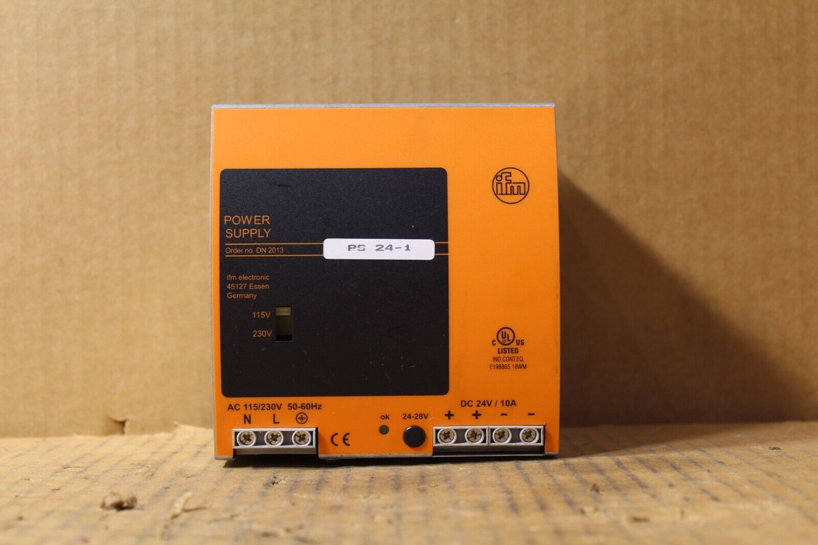 ifm electronic DN2013 Power Supply